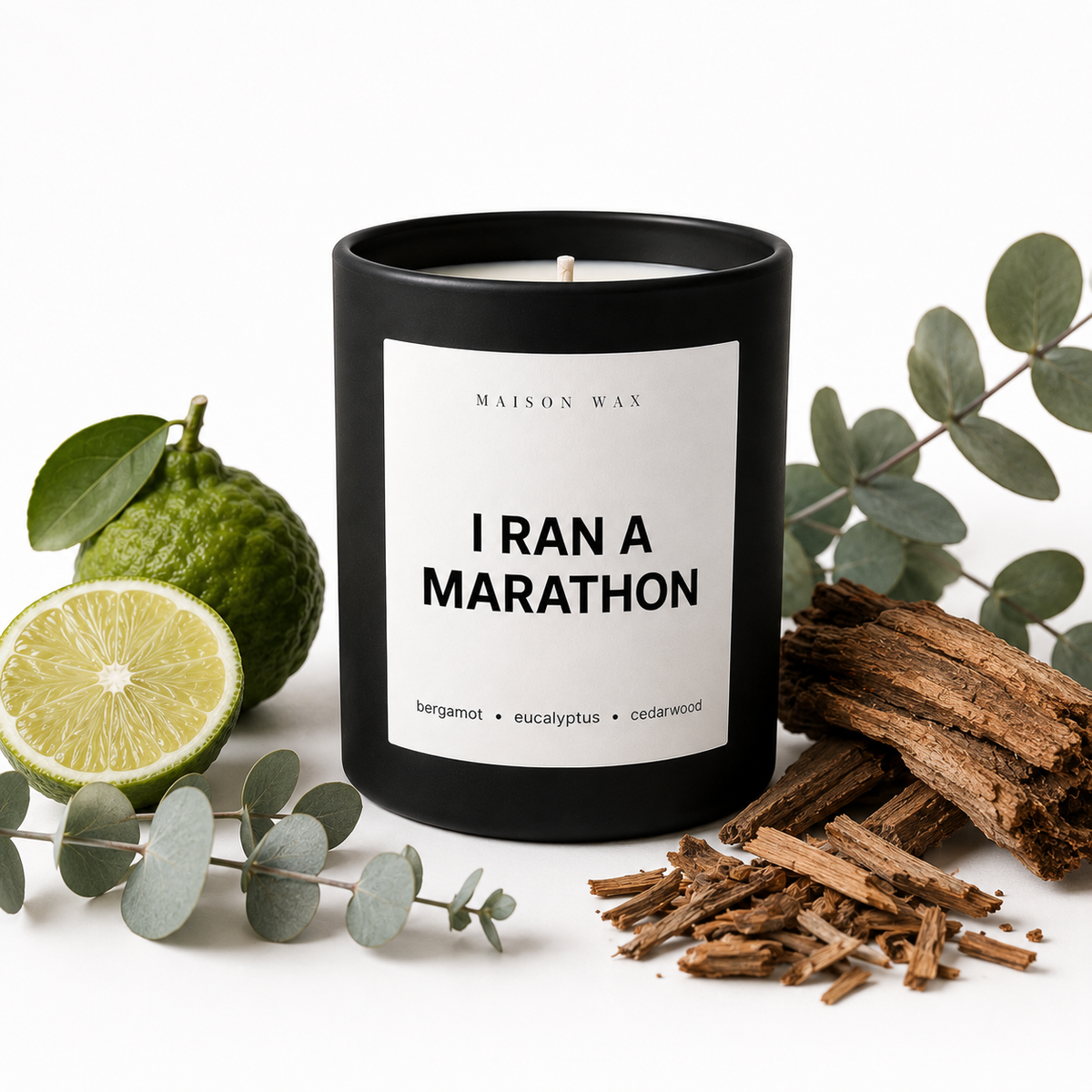 Maison Wax I Ran a Marathon candle - a funny gift for marathon runners.
